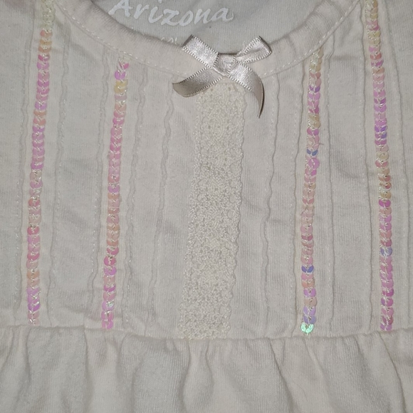 Arizona cream shirt with sequins - toddler size 3T - Picture 2 of 4